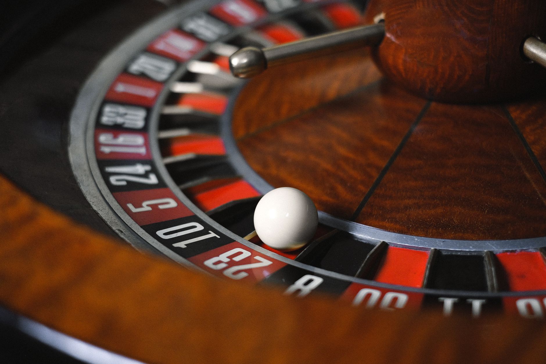 Roulettekessel in einem Casino